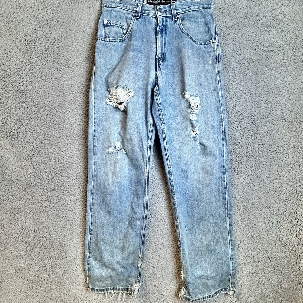 Vintage Levi's SilverTab Loose Straight Fit Jeans Men's Size 30x32 Distressed